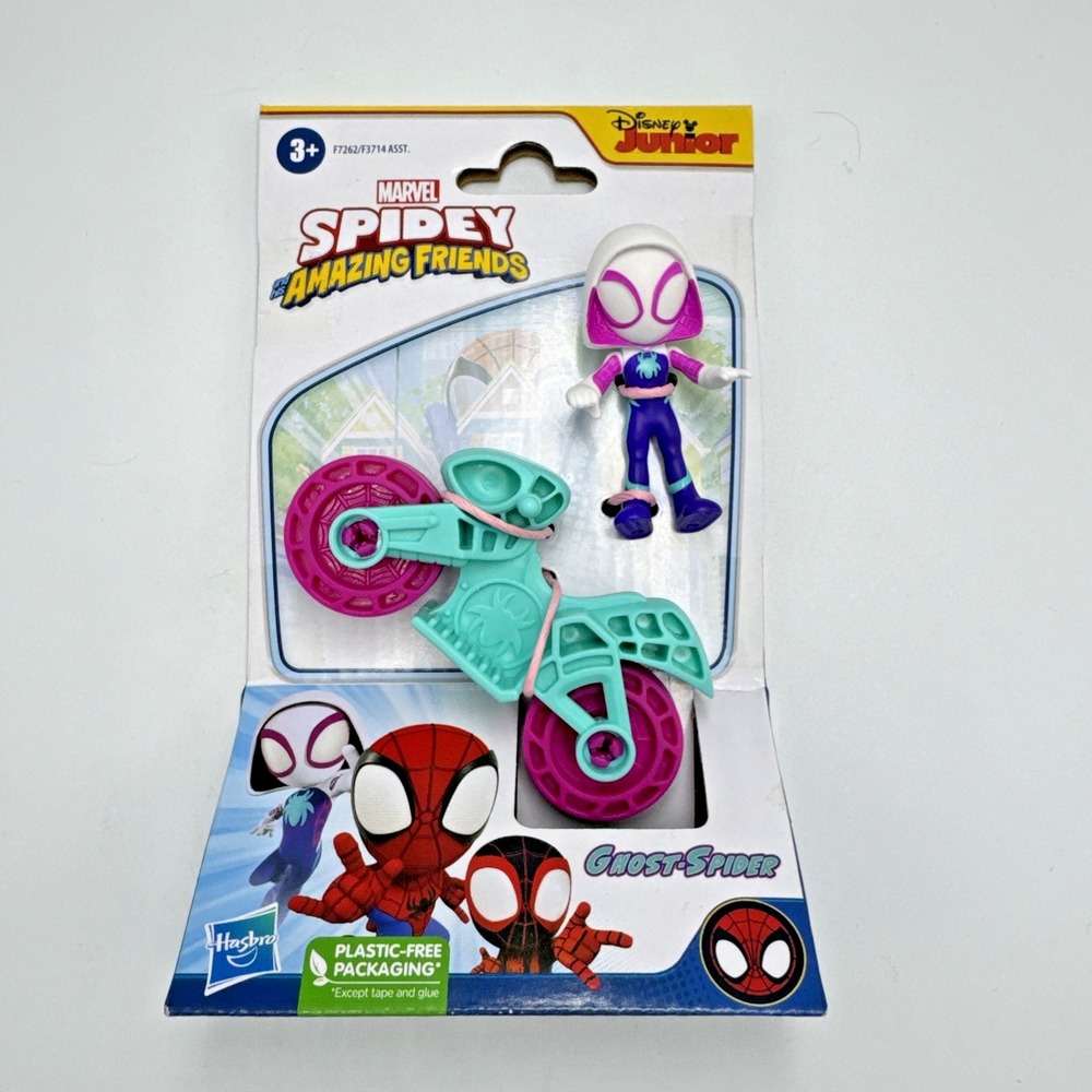Ghost-Spider 2.5" Figure with cycle,‎ Disney Junior Spidey and Amazing  Friends
